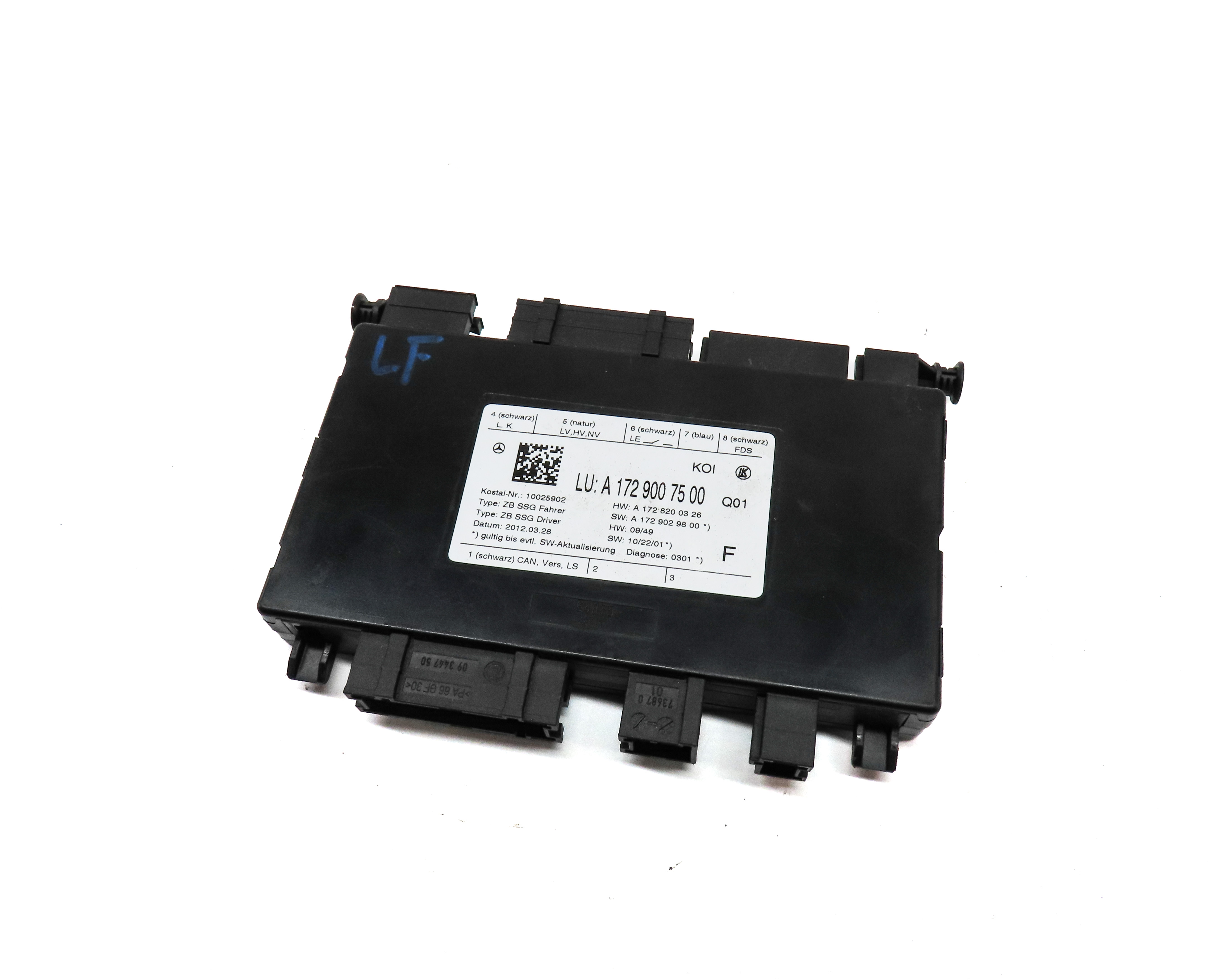 2012 MERCEDES C300 (W204) FRONT LEFT DRIVER SEAT CONTROL MODULE — exact item pictured